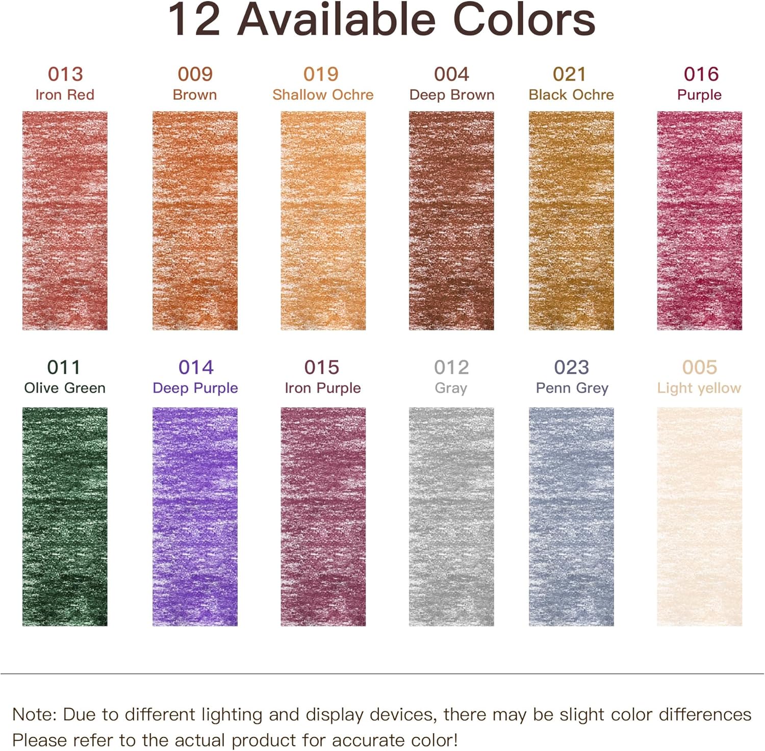 US Fulfillment - rubens Pastel Pencils, 12 A / B Colors Soft Chalk Pastel Pencils Set for Artists, 4mm Core Chalk Colored Pencils in A Metal Tin, Blendable Chalks Pencils for Drawing, Sketching, Blending &amp; Shading(Series B)