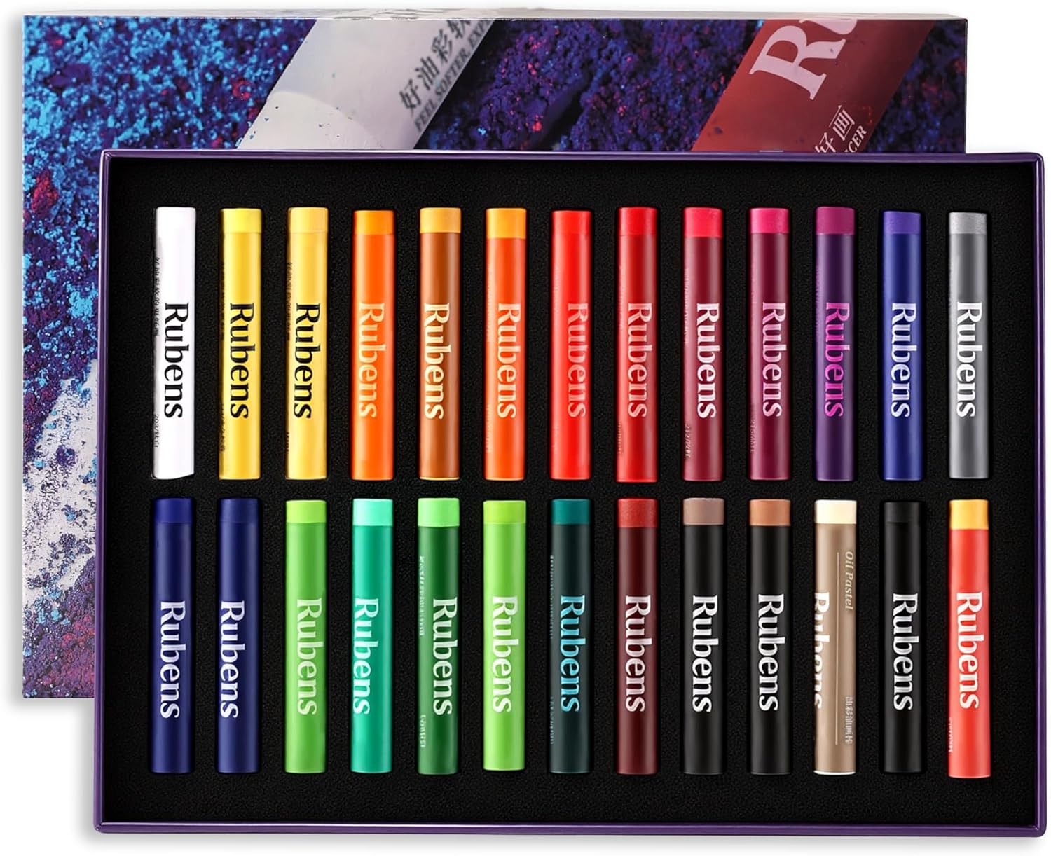 US Fulfillment - Paul Rubens Soft Oil Pastels Set 24 / 36 / 48 Basic Colors & 24 / 48 Morandi Colors Creamy Texture for Drawi