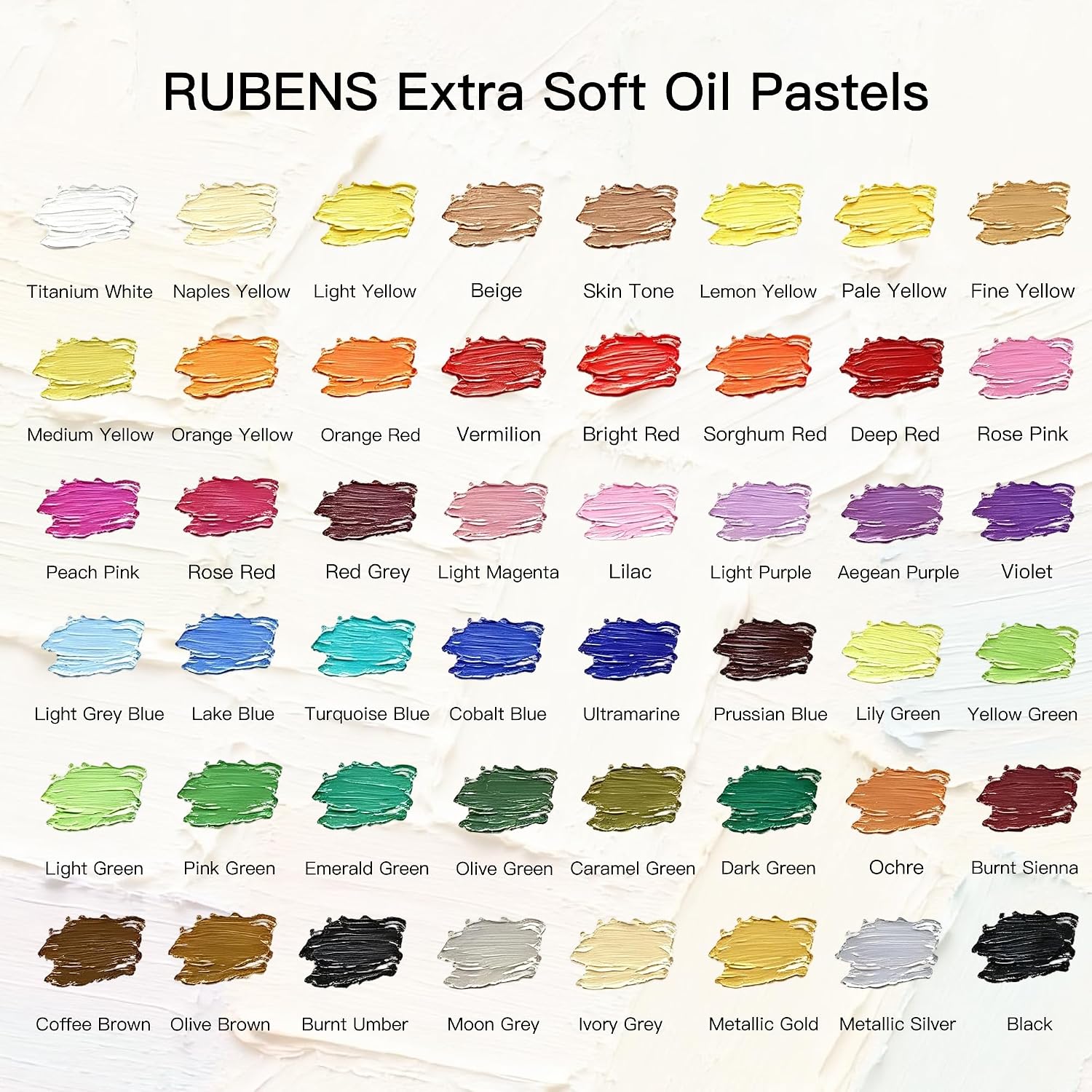 US Fulfillmen - Paul Rubens Oil Pastels Set of 48 Colors, Creamy & Easy Blending - 24 / 36  / 48 Colors / 48 Colors Set /  | 24 / 36 / 48 Macaron Colors | 24 / 48 Macaron Colors Set