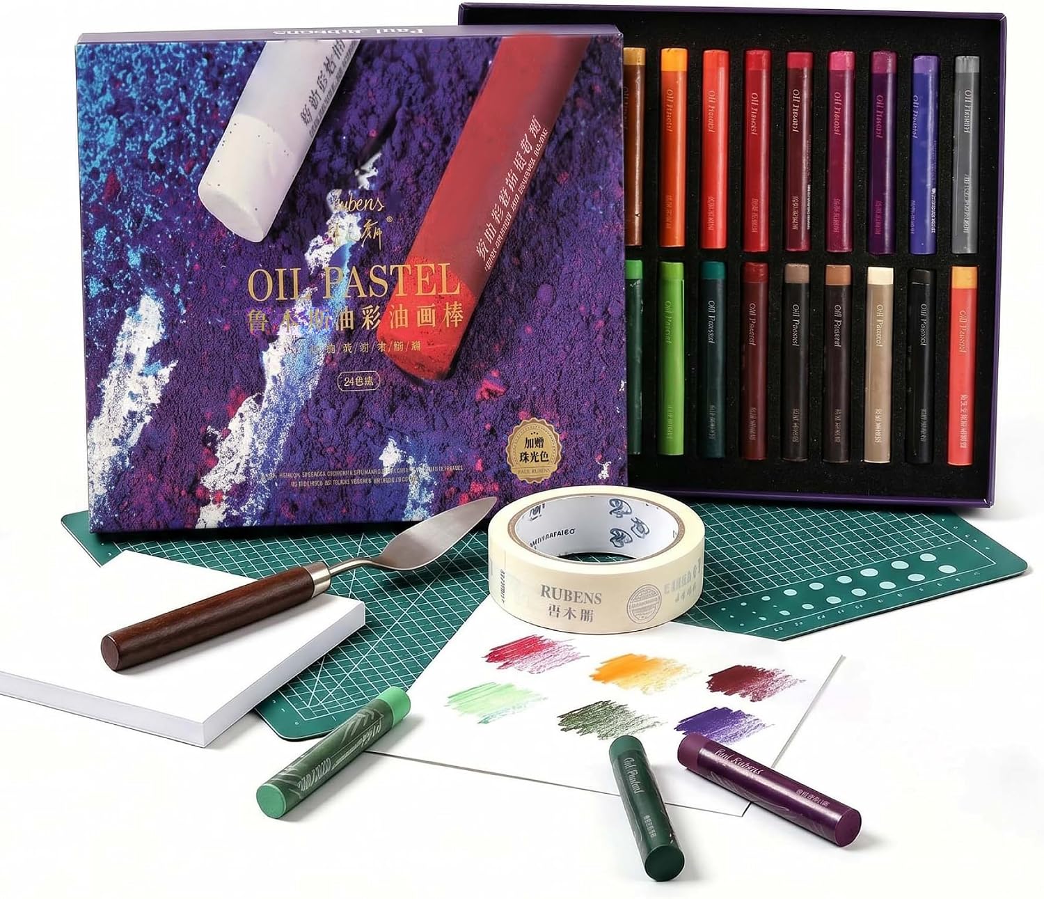 US Fulfillment - Paul Rubens Soft Oil Pastels Set 24 / 36 / 48 Basic Colors & 24 / 48 Morandi Colors Creamy Texture for Drawi