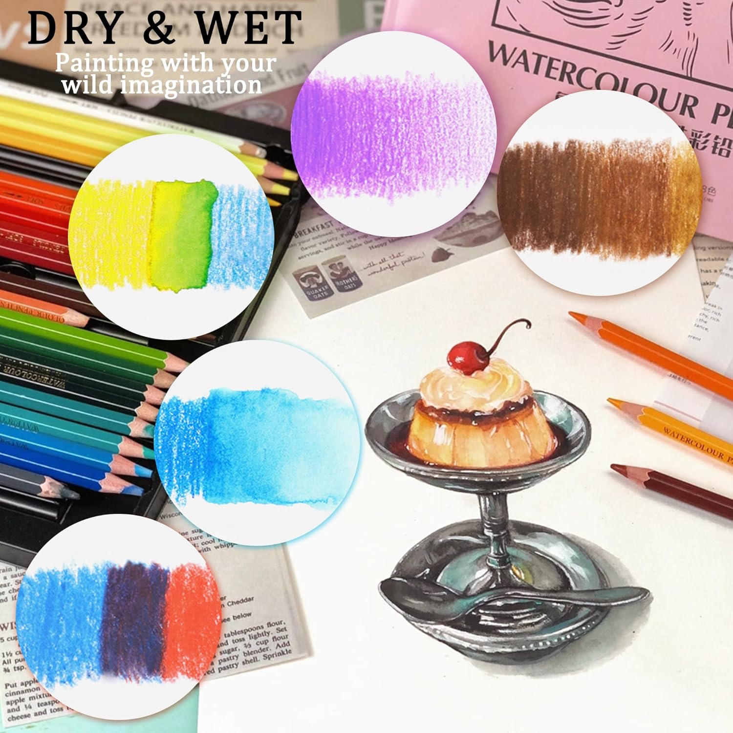 US Fulfillment - Paul Rubens Watercolor Pencils Set 36 / 48 Colors Soft Core Professional
