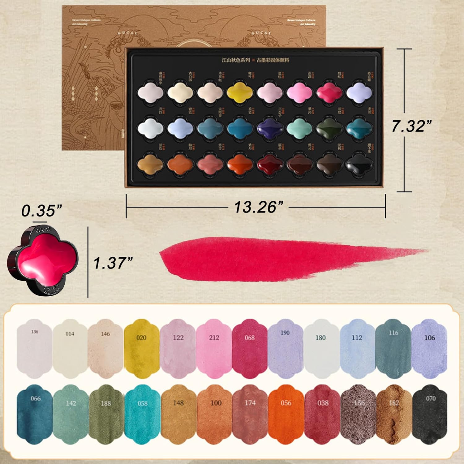 US Fulfillment - rubens Watercolor Paint Set 24 / 48 Color ( Style I / II / III / IV / IX / X ), Professional Pigment-Rich Water Colors for Adults, Premium Art Supplies Kit, Gift for Artists, Beginners & Students