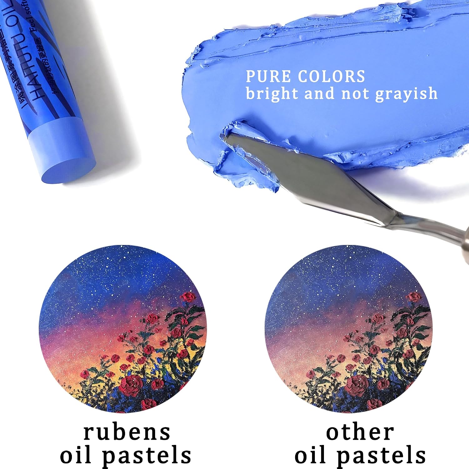 US Fulfillmen - Paul Rubens Oil Pastels Set of 48 Colors, Creamy & Easy Blending - 24 / 36  / 48 Colors / 48 Colors Set /  | 24 / 36 / 48 Macaron Colors | 24 / 48 Macaron Colors Set