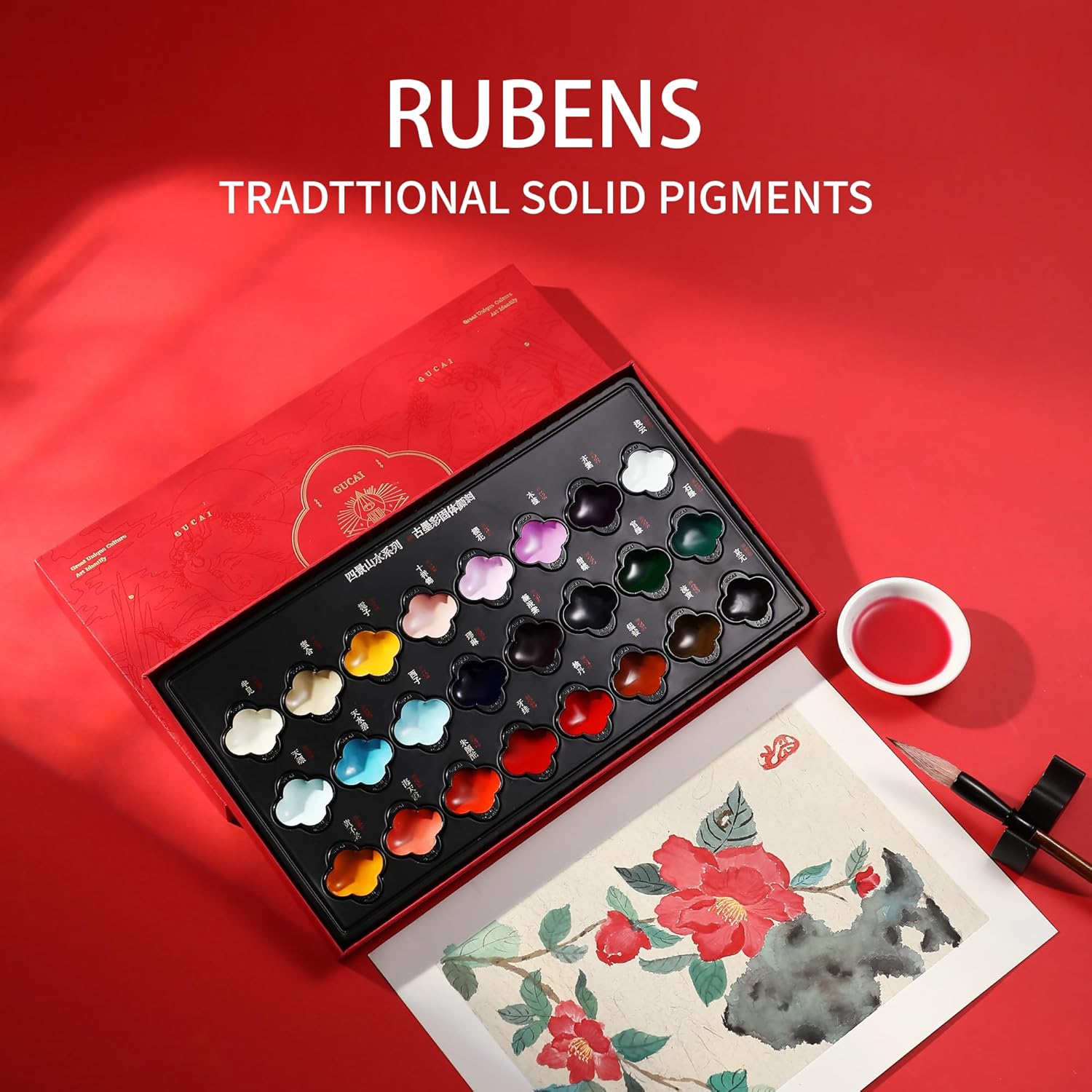 US Fulfillment - rubens Watercolor Paint Set 24 / 48 Color ( Style I / II / III / IV / IX / X ), Professional Pigment-Rich Water Colors for Adults, Premium Art Supplies Kit, Gift for Artists, Beginners & Students