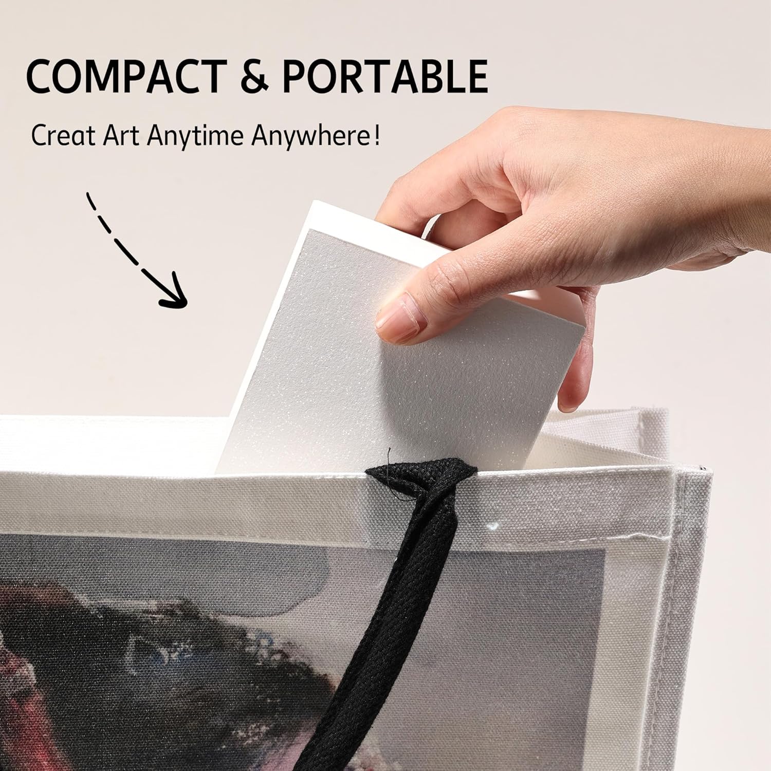 rubens Watercolor Paper Pad, Glitter Hot Pressed Paper, 80 Sheets 3.81”x5.31” Paper 140lb/300gsm, Portable 100% Cotton Watercolor Paper for Watercolor, Oil Pastels, Colored Pencil, Markers, Sketching