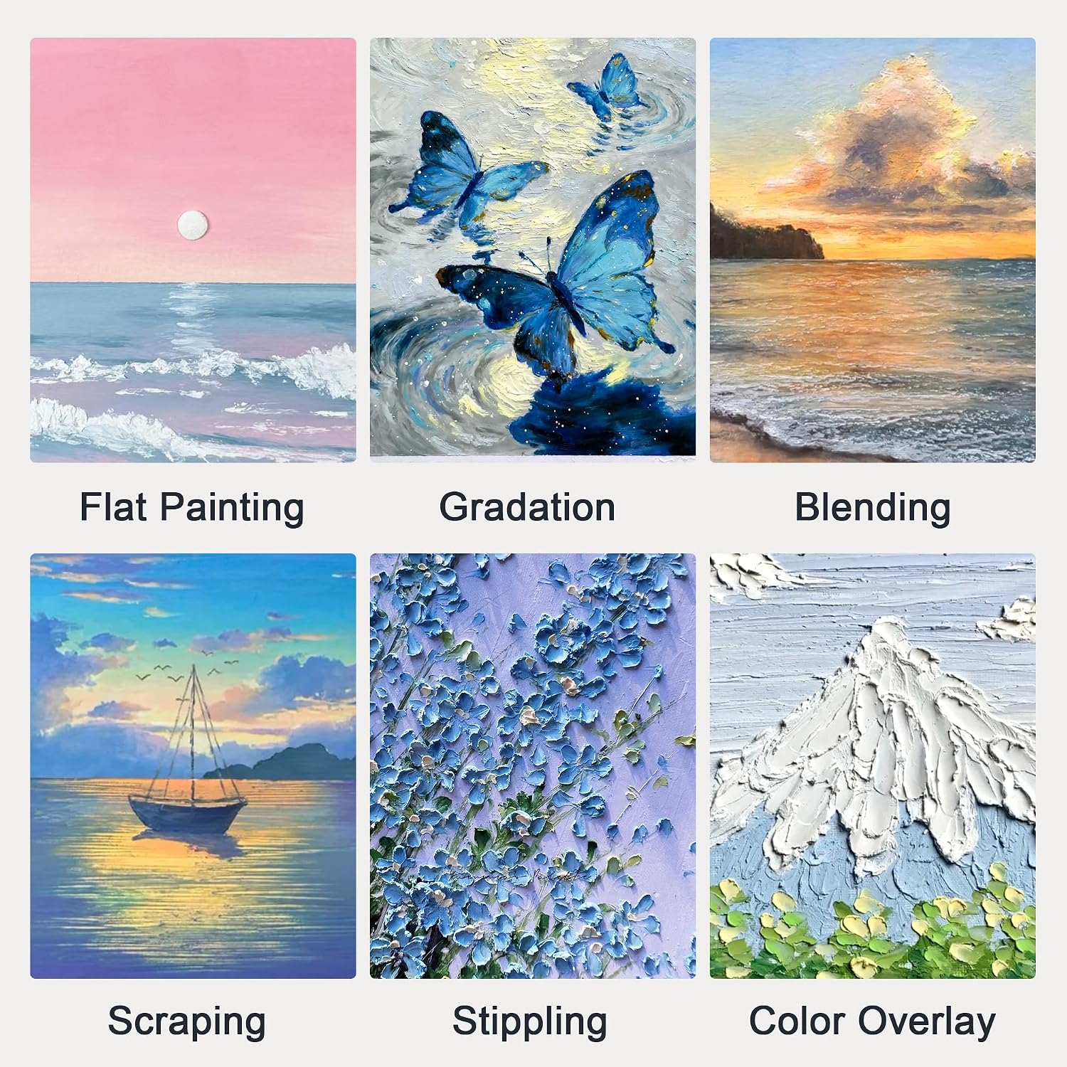 US Fulfillment - Paul Rubens Oil Pastels Set of 36 Muted Gray Colors, Creamy & Blendable