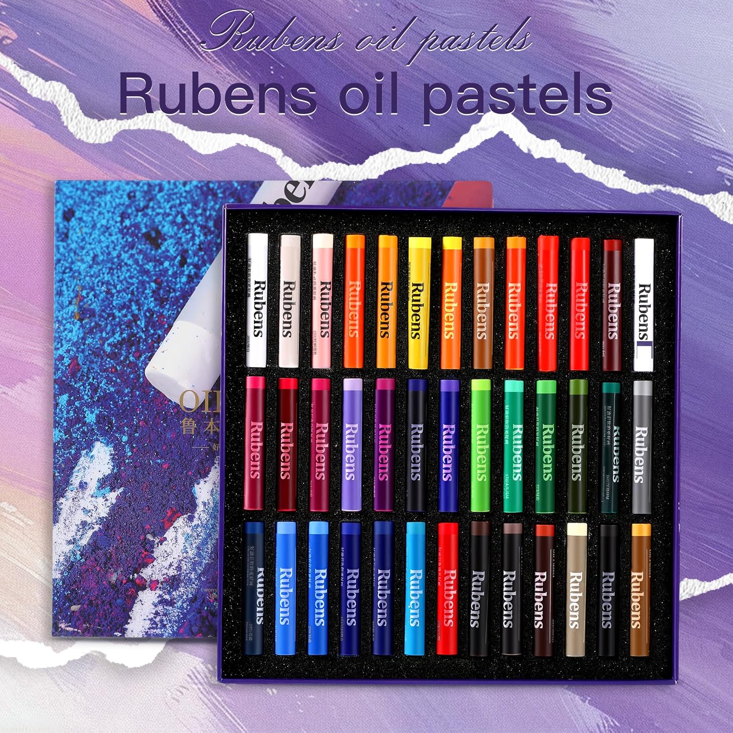 US Fulfillment - Paul Rubens Soft Oil Pastels Set 24 / 36 / 48 Basic Colors & 24 / 48 Morandi Colors Creamy Texture for Drawi