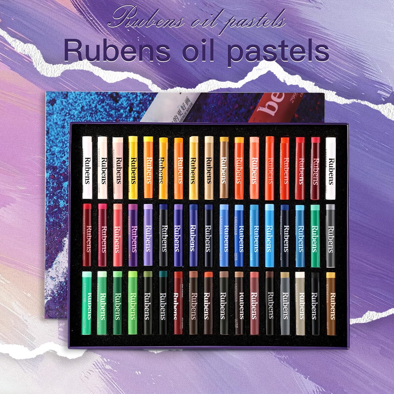 US Fulfillment - Paul Rubens Soft Oil Pastels Set 24 / 36 / 48 Basic Colors & 24 / 48 Morandi Colors Creamy Texture for Drawi