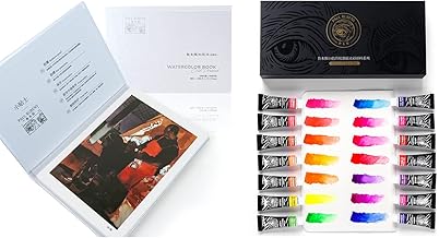 Paul Rubens Watercolor Paint 14 Vibrant Neon Colors Watercolor Pain (Hot Press)