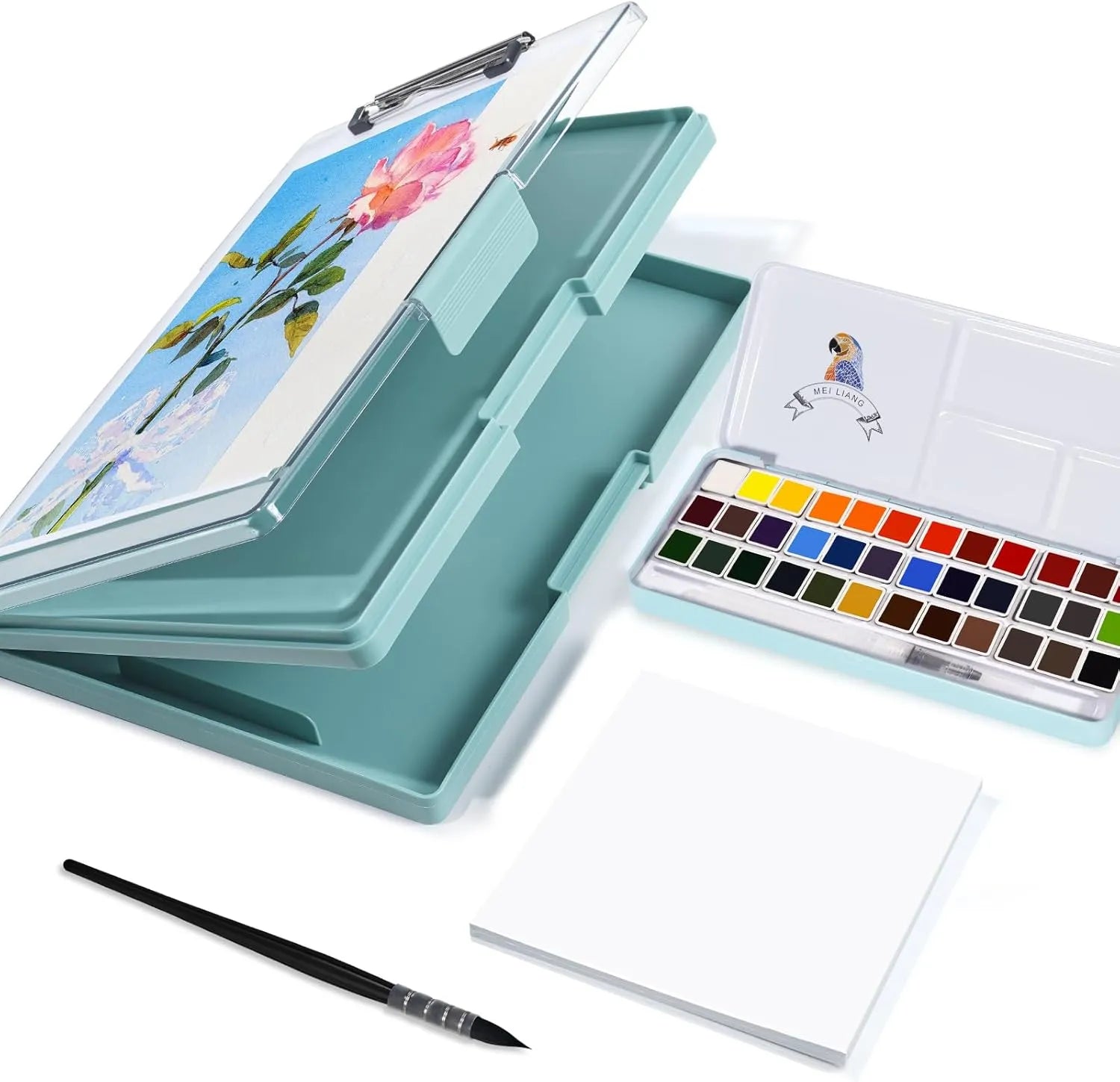 Paul Rubens Travel Watercolor Paint Set 48 Colors Solid Watercolors