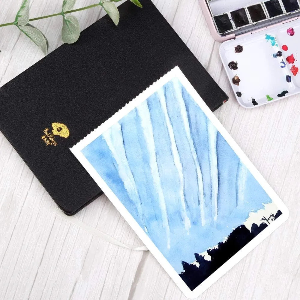 Paul Rubens Acid-Free Watercolor Paper 40 Sheets 100 Cotton (Hot Press Journal)