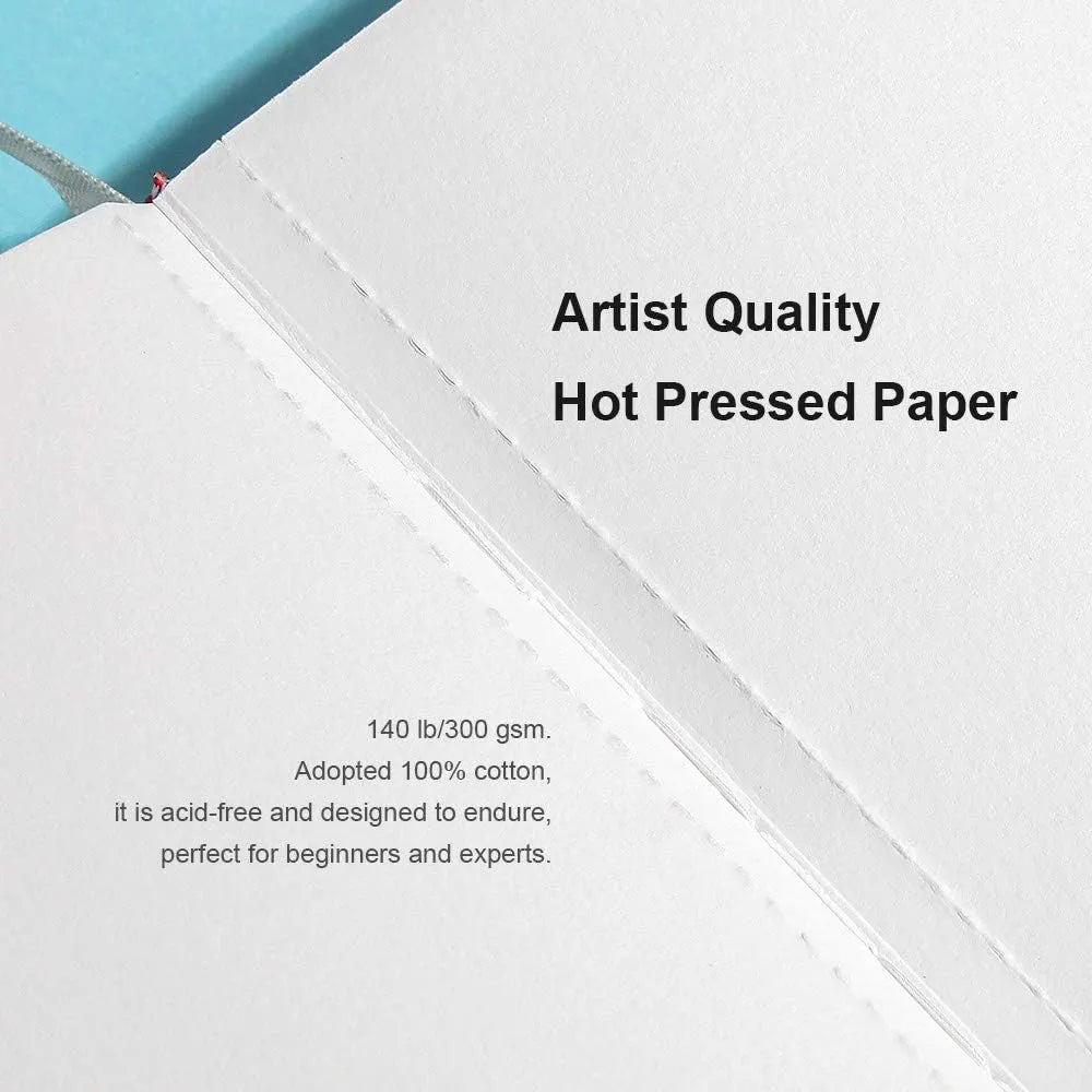 Paul Rubens Acid-Free Watercolor Paper 20 Sheets 100 Cotton (6x5 Hot Press Journal)