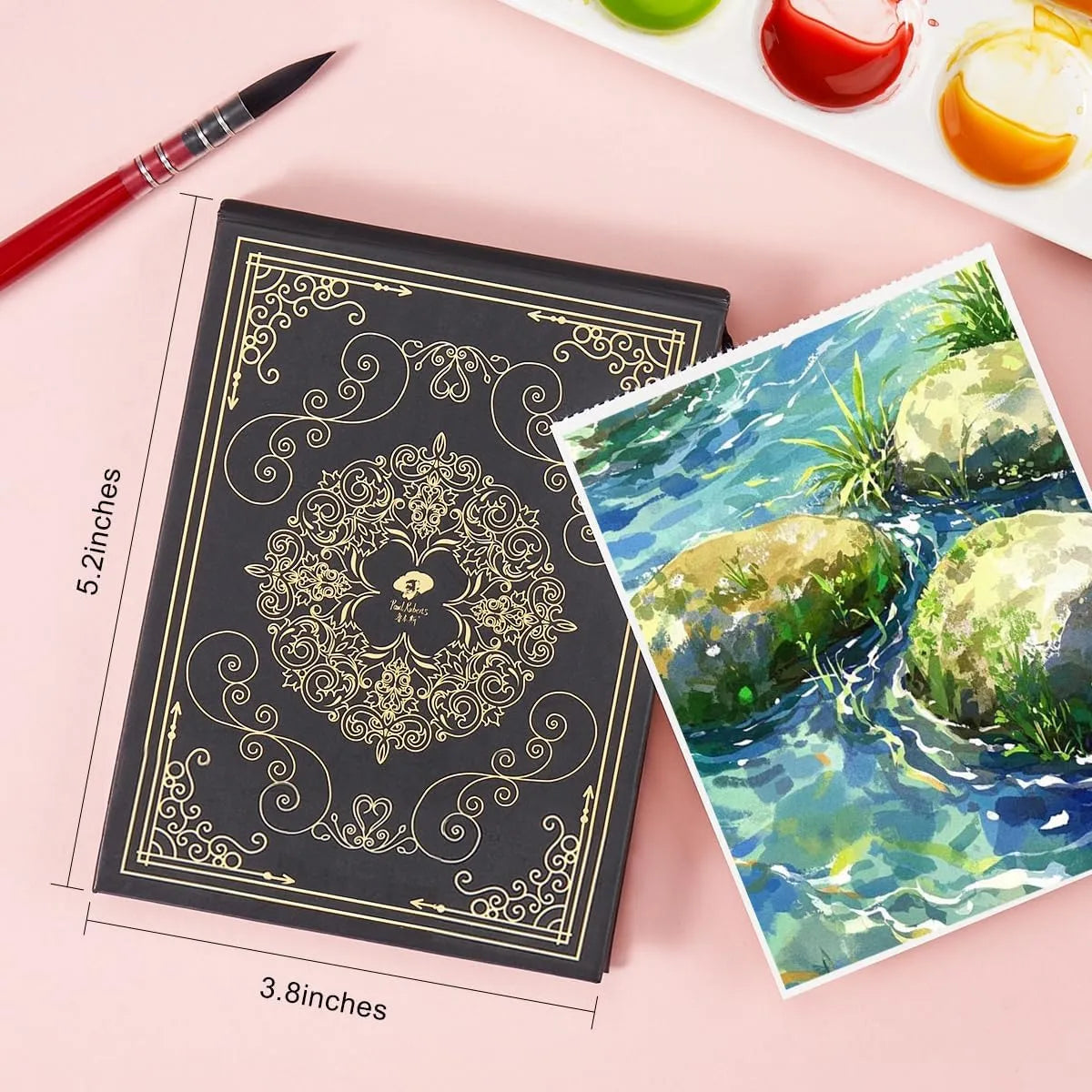 Paul Rubens Portable Watercolor Paper 20 Sheets 50 Cotton
