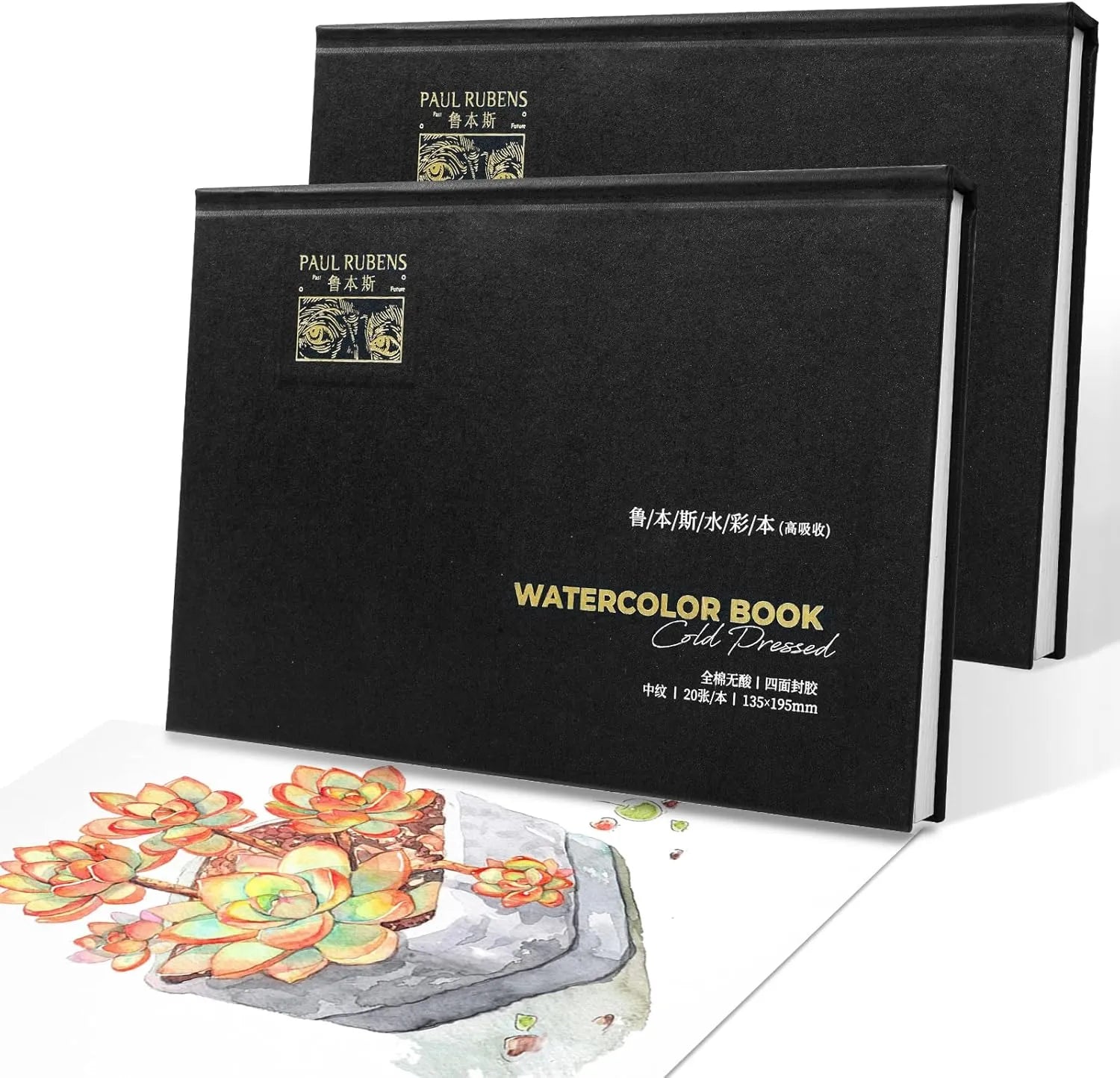 Paul Rubens Cold Press Watercolor Paper 40 Sheets 100 Cotton