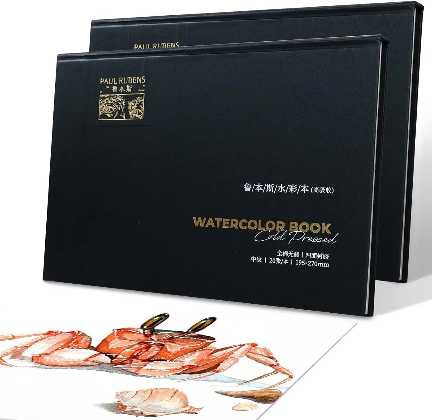 Paul Rubens Cold Press Watercolor Paper 40 Sheets 100 Cotton