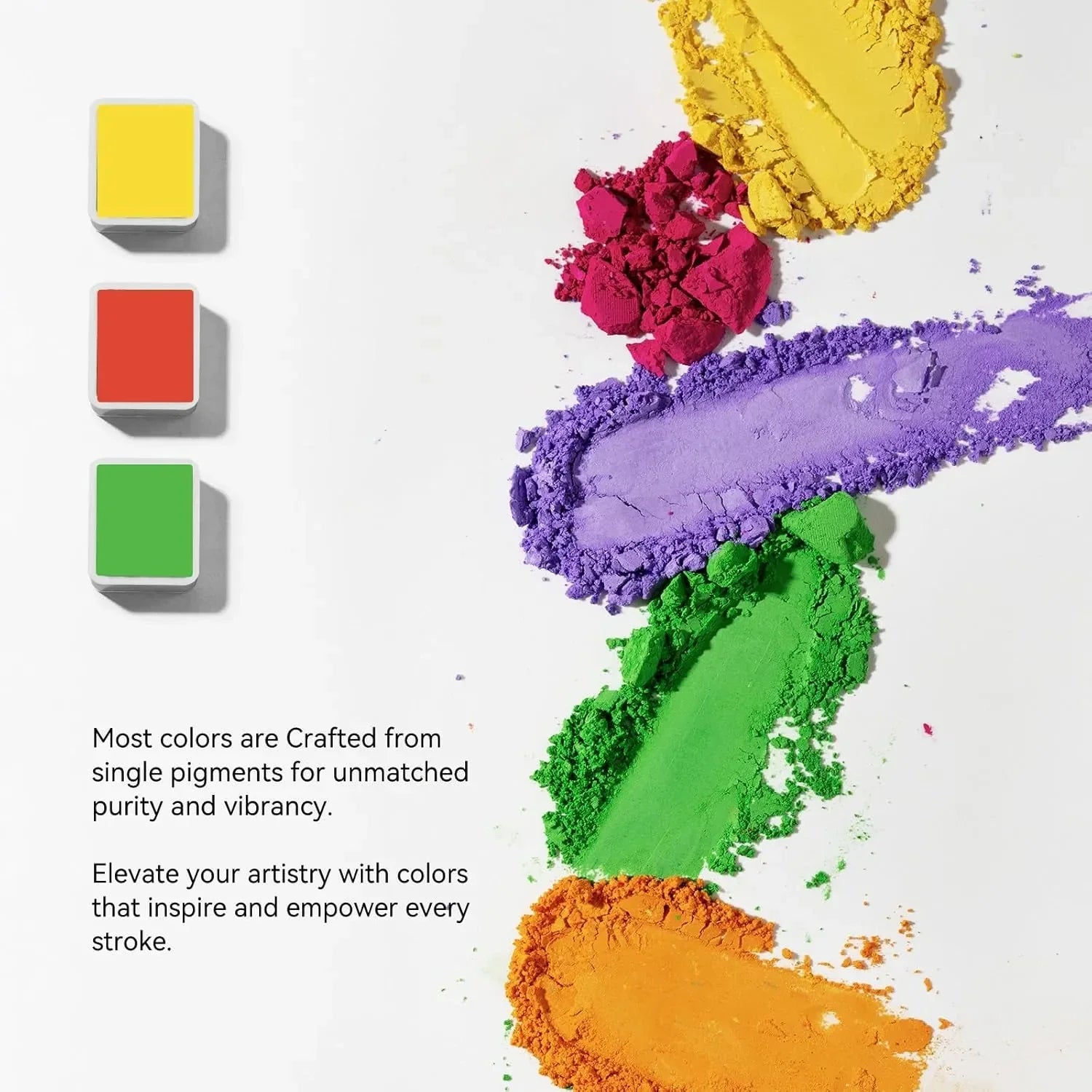 Paul Rubens 24 Vivid Floral Colors Watercolor Paint 0 2 4 6 Synthetic Squirrel Hair Paint Brushes kit