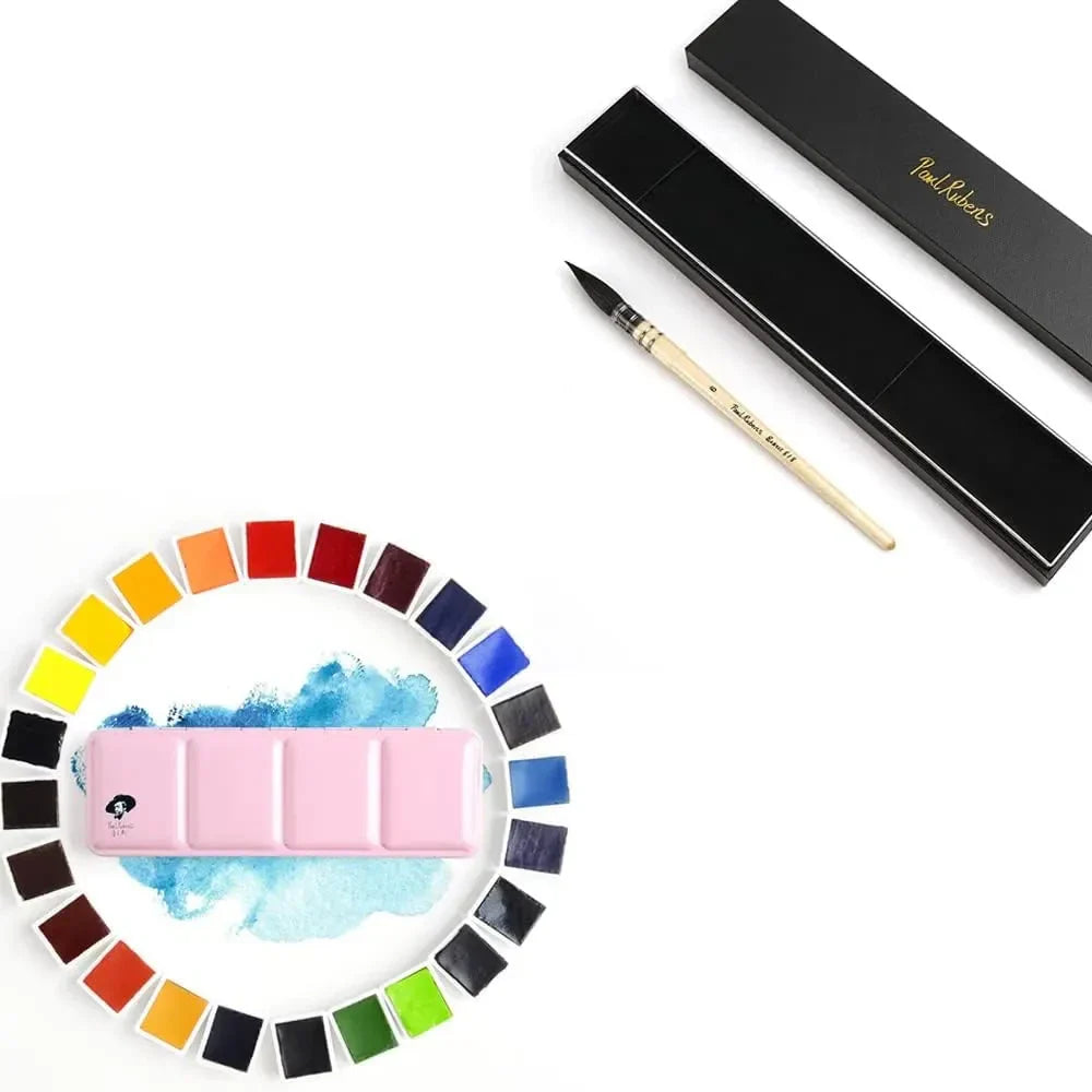 Paul Rubens Artist Grade Watercolor Paint Set Size 6 Watercolor Pai