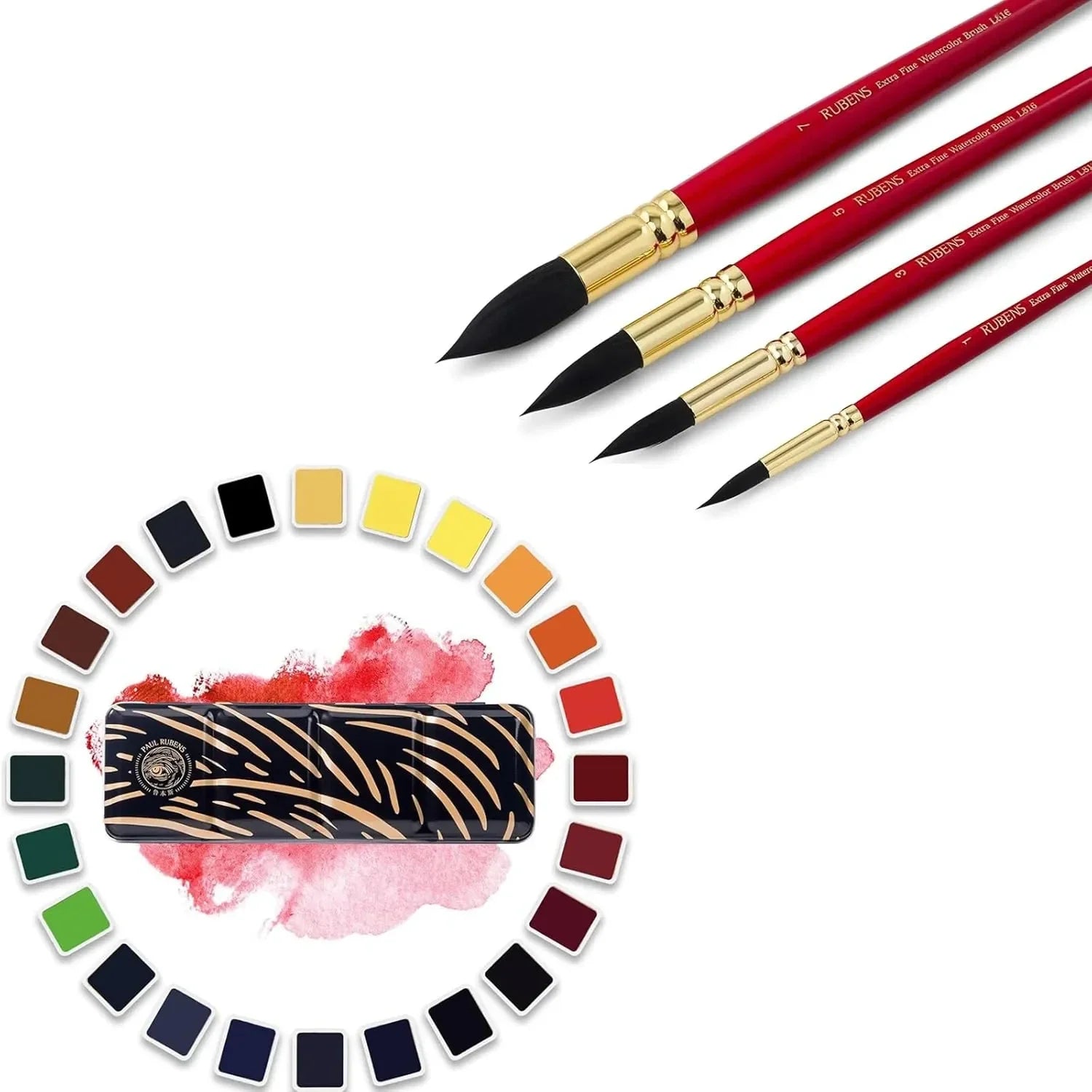 Paul Rubens Artist Watercolor Paint Set (#3965)
