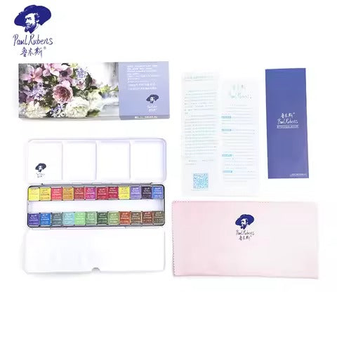 Paul Rubens Portable Solid Watercolor Set