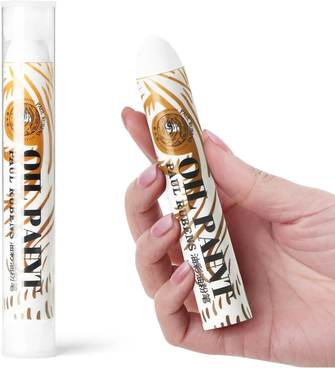 Paul Rubens 12 Vibrant Colors Extra Large Oil Pastels Set A 60g Extra Large White Oil Pastels Set (Pack of 2)