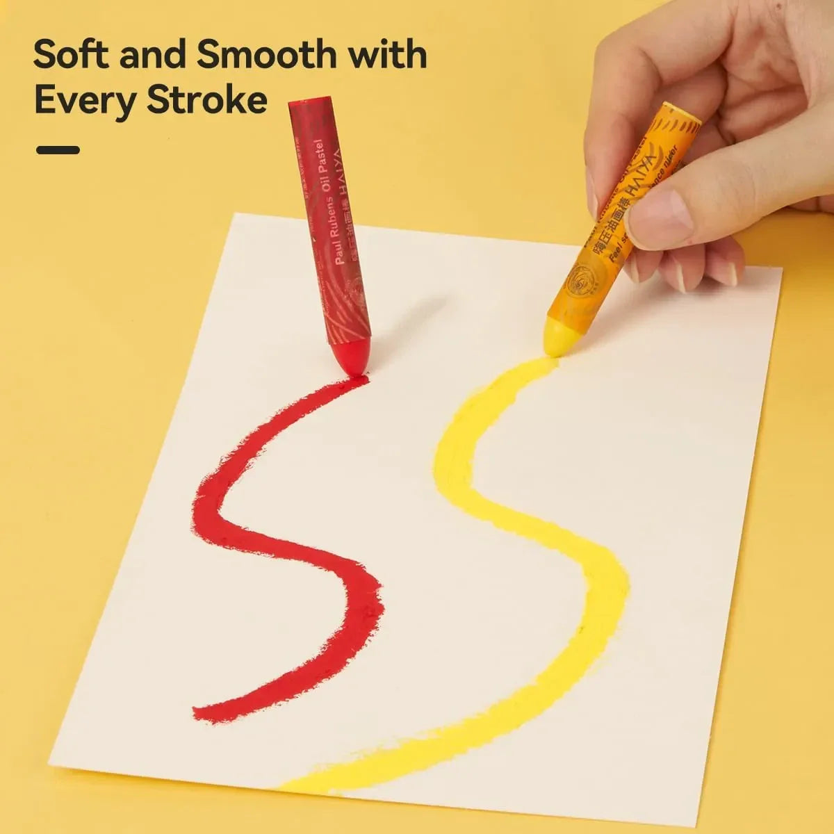 Paul Rubens 60 Vibrant Colors Oil Pastel Set 6 White Oil Pastel Set