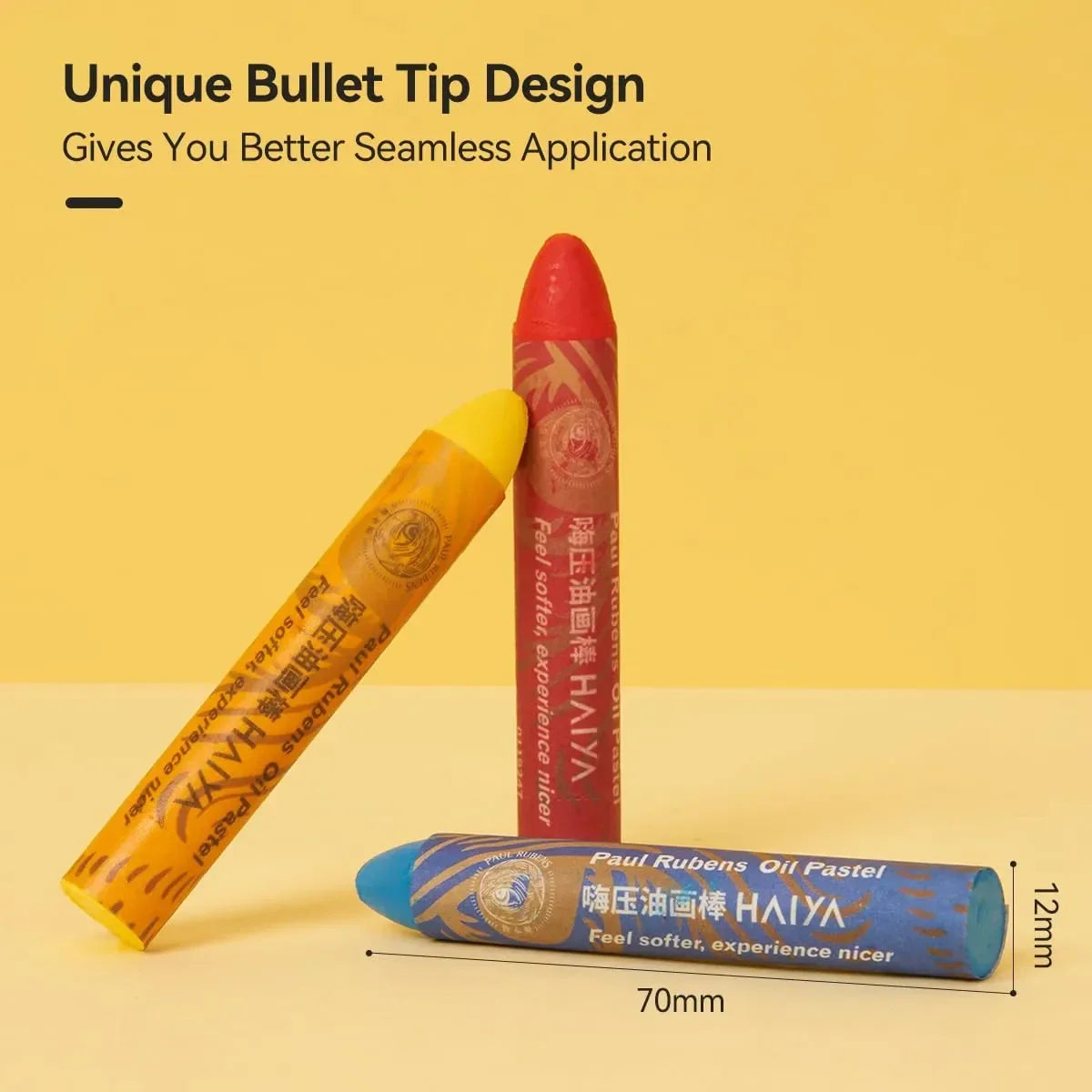 Paul Rubens 60 Vibrant Colors Oil Pastel Set 6 White Oil Pastel Set