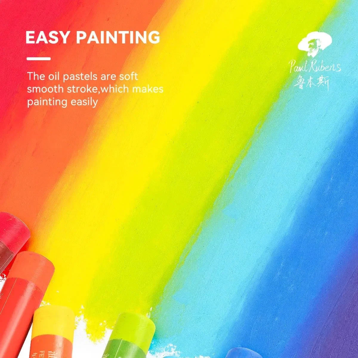Paul Rubens Classic 50 Vibrant Colors Soft Oil Pastel Set 60g Extra (+ Black Set)