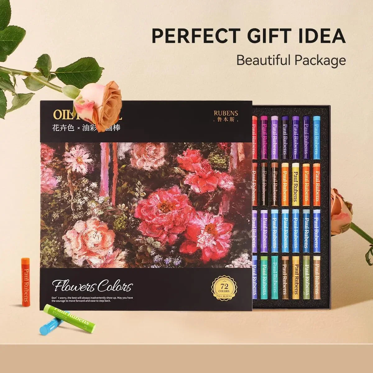 Paul Rubens Floral Series Oil Pastel Set