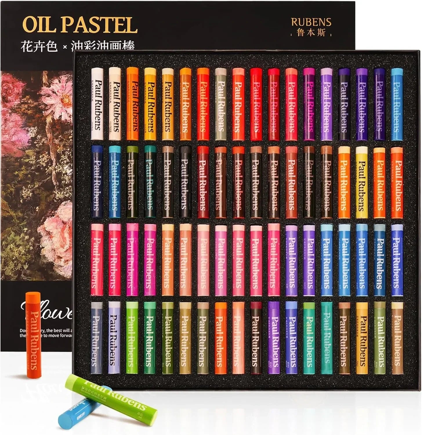 Paul Rubens Floral Series Oil Pastel Set
