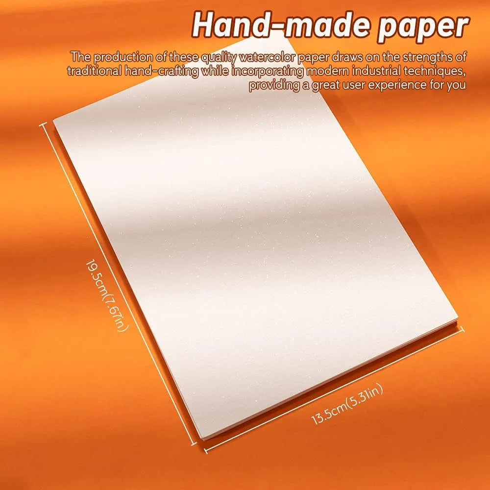 Paul Rubens Metallic Glitter Watercolor Paper 20 Sheets 100 Cotton