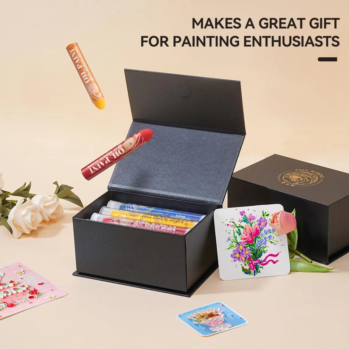 Paul Rubens Professional Oil Pastel Set Bundle Set 12 Colors