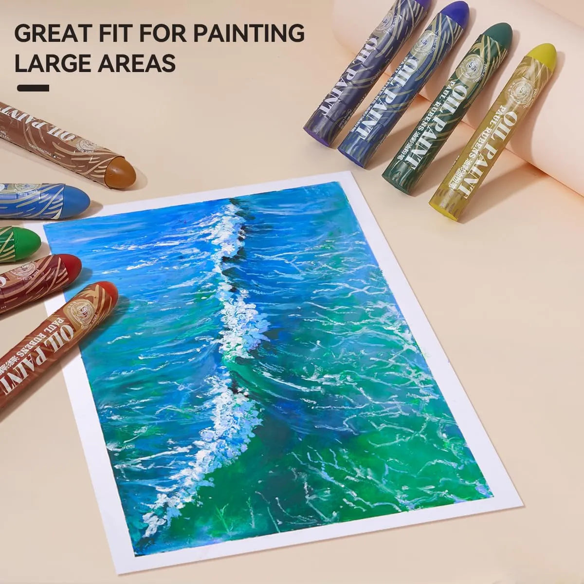 Paul Rubens Professional Oil Pastel Set Bundle Set 12 Colors