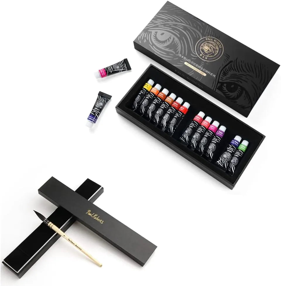 Paul Rubens Professional Watercolor Paint Set 14 Colors