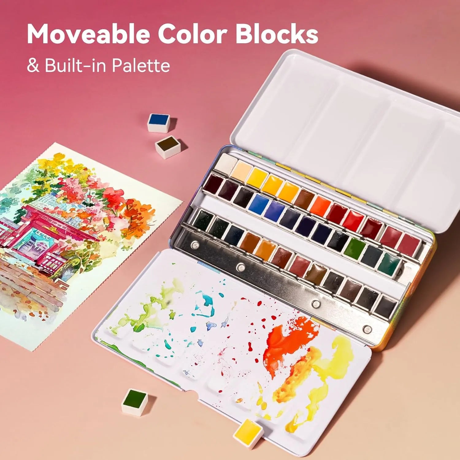 Paul Rubens Professional Watercolor Paint Set Bundle Set 36 Colors