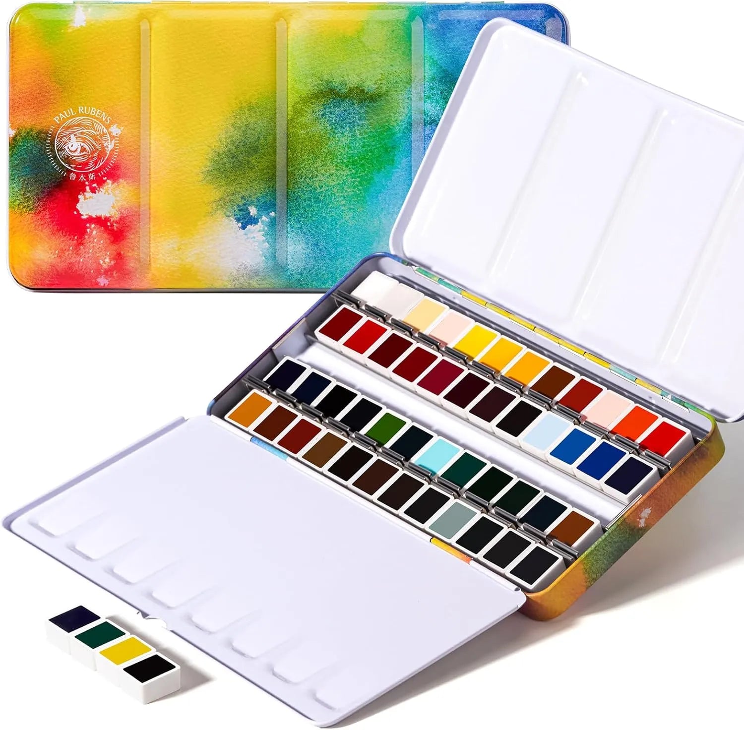Paul Rubens Professional Watercolor Paint Set Bundle Set 48 Colors