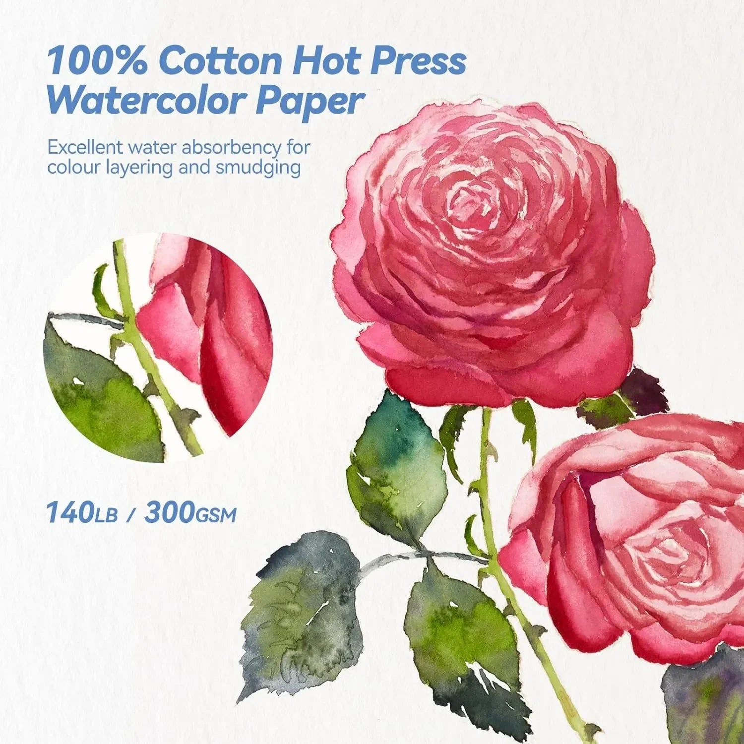 Paul Rubens Hot Press Watercolor Paint Set Bundle Set 24 Colors 12