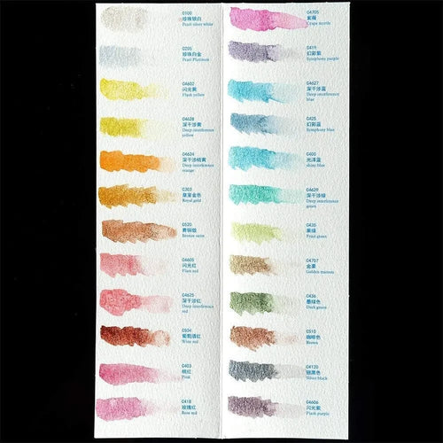 Paul Rubens 48 Colors Artist Watercolor Paints-incl 24 Metallic Col