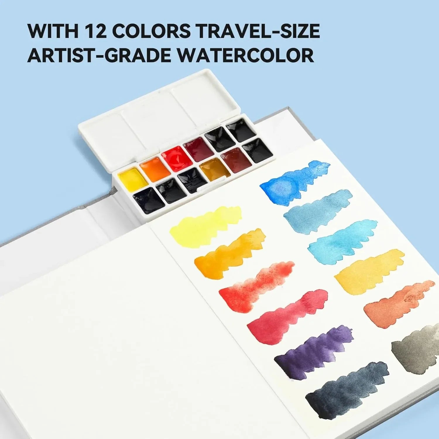 Paul Rubens Metallic Glitter Watercolor Paper 24 Sheets 100 Cotton