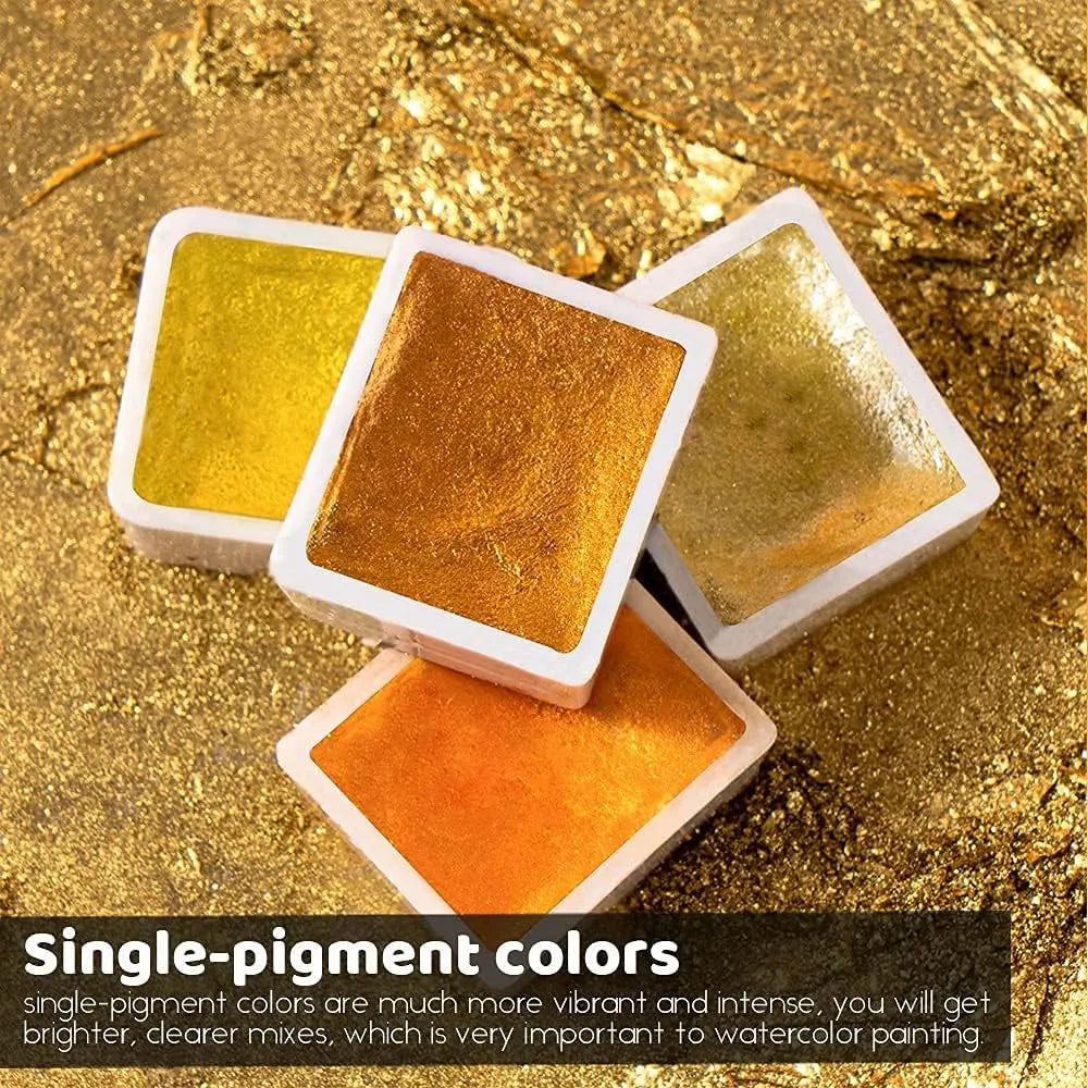 Paul Rubens Metallic Glitter Watercolor Paint Set Bundle Set 100 Co
