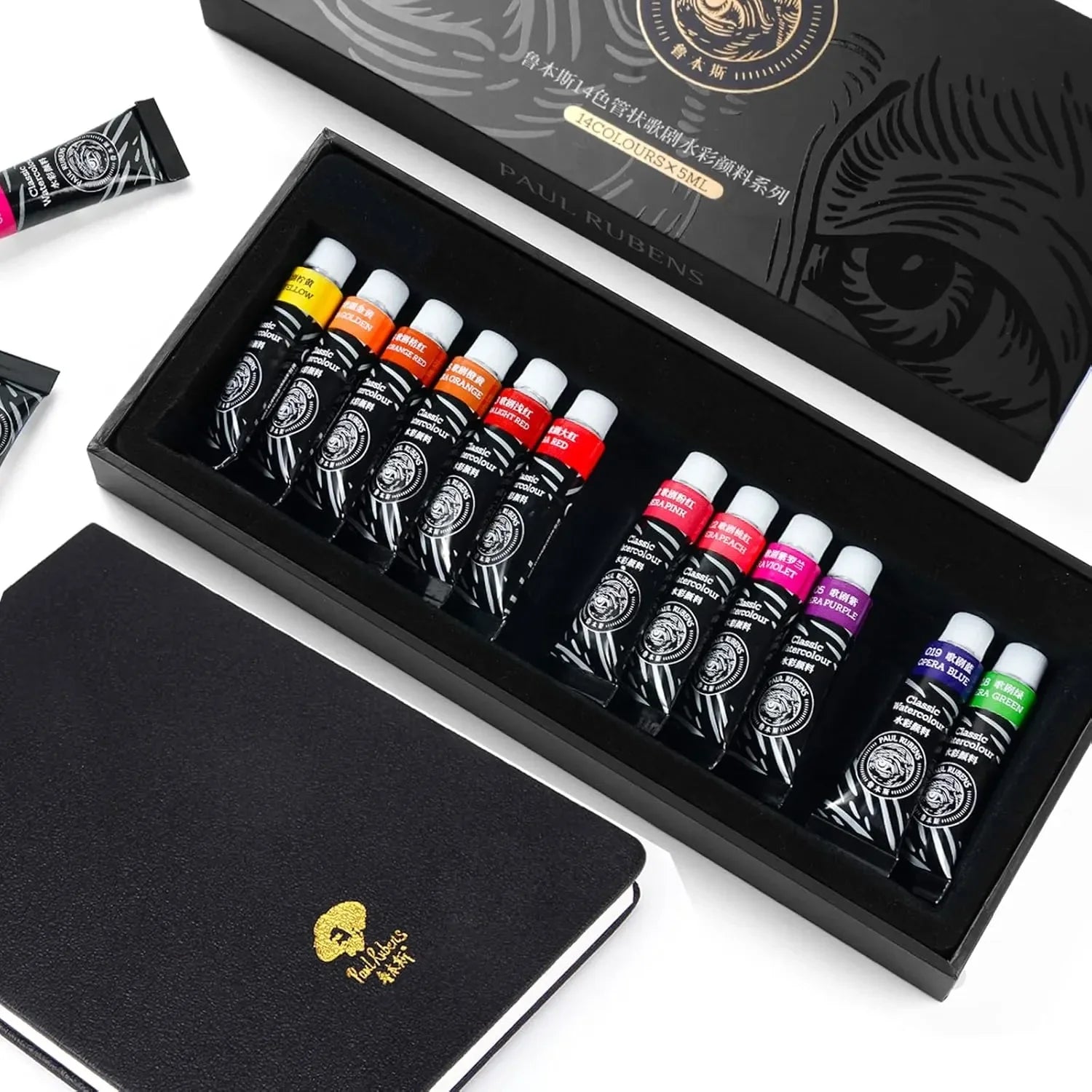 Paul Rubens Hot Press Watercolor Paint Set 20 Sheets 5ml