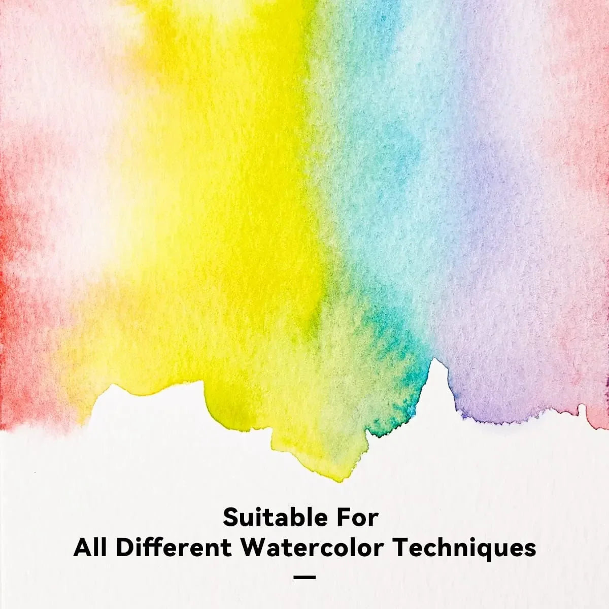 Paul Rubens Cold Press Watercolor Paint Set 14 Colors 20 Sheets