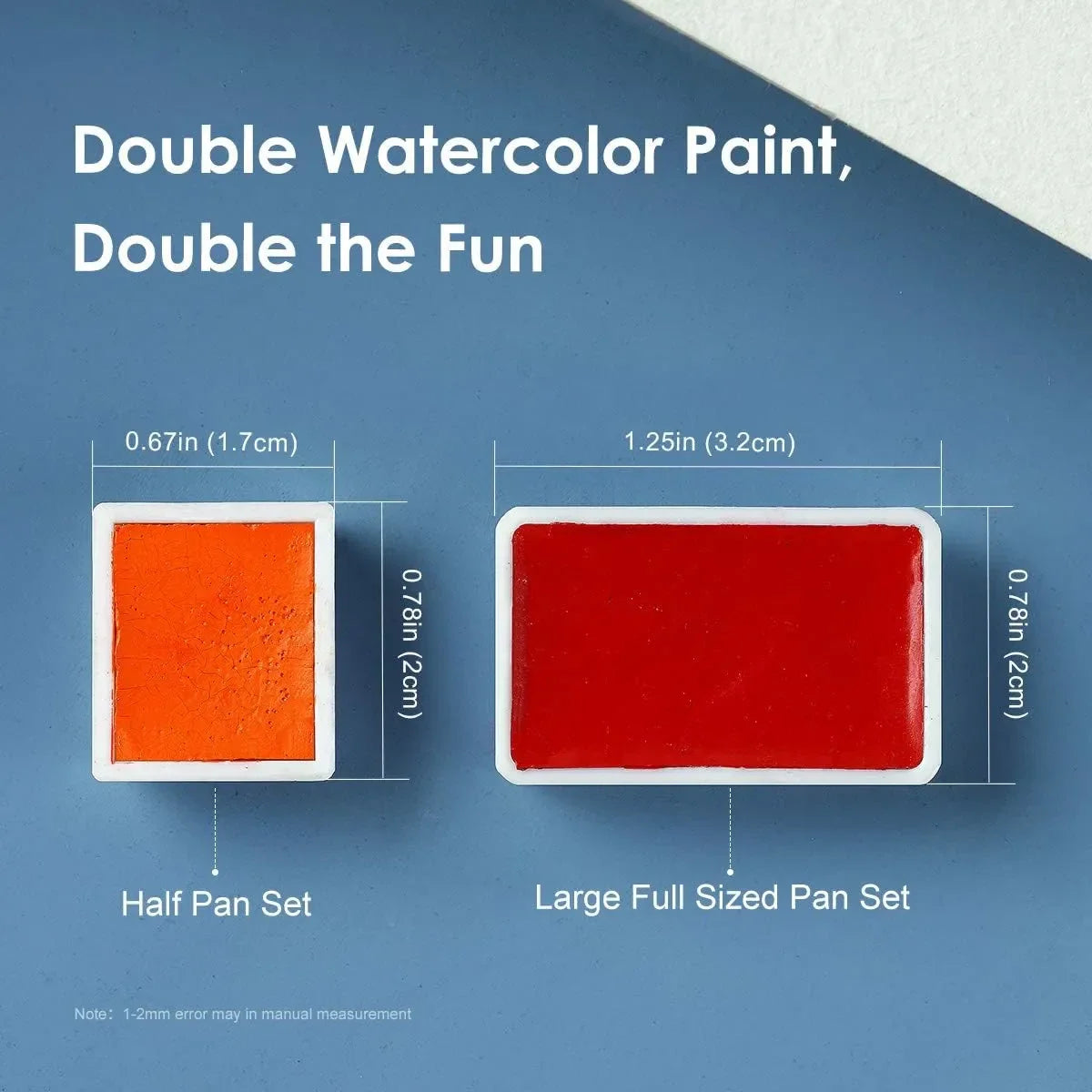 Paul Rubens Hot Press Watercolor Paint Set 24 Colors 20 Sheets (Journal Full Pan)