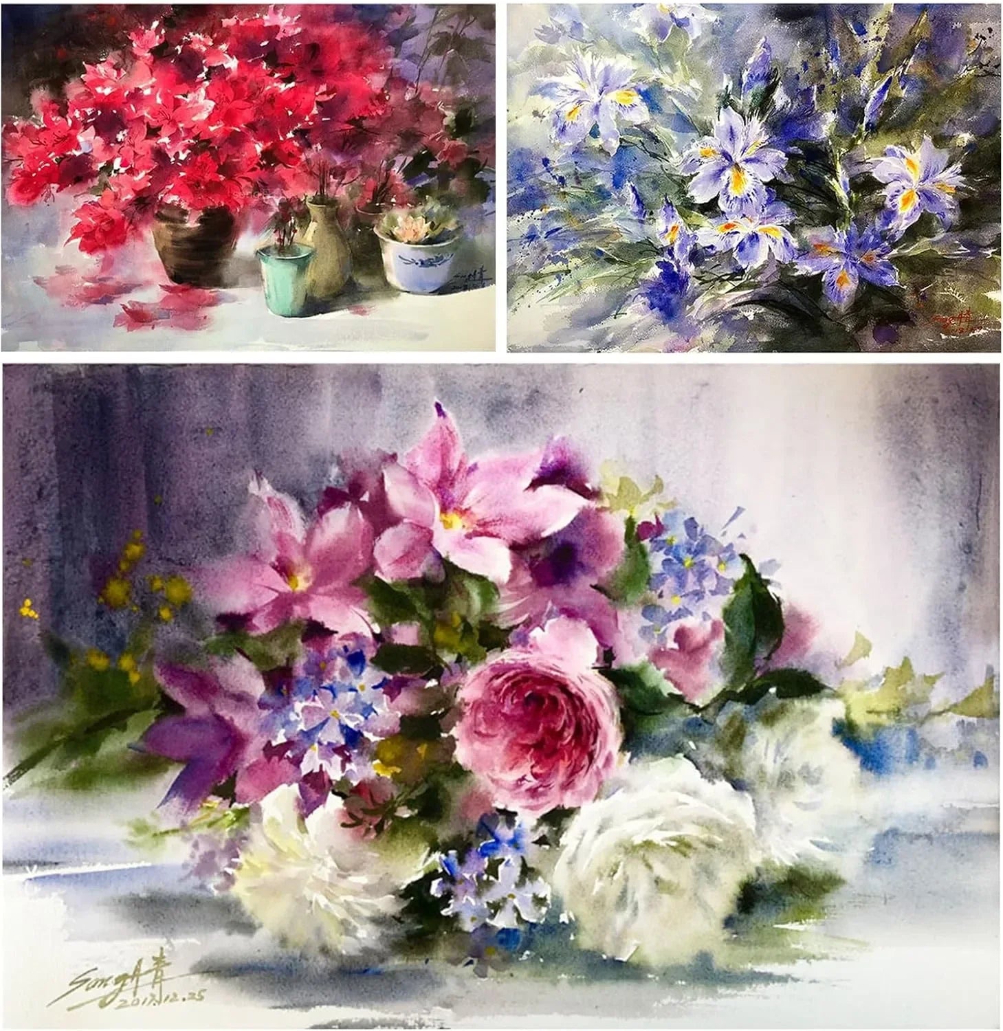 Paul Rubens Watercolor Paint Set 24 Vivid Floral Colors 3.8??£¤??£¤