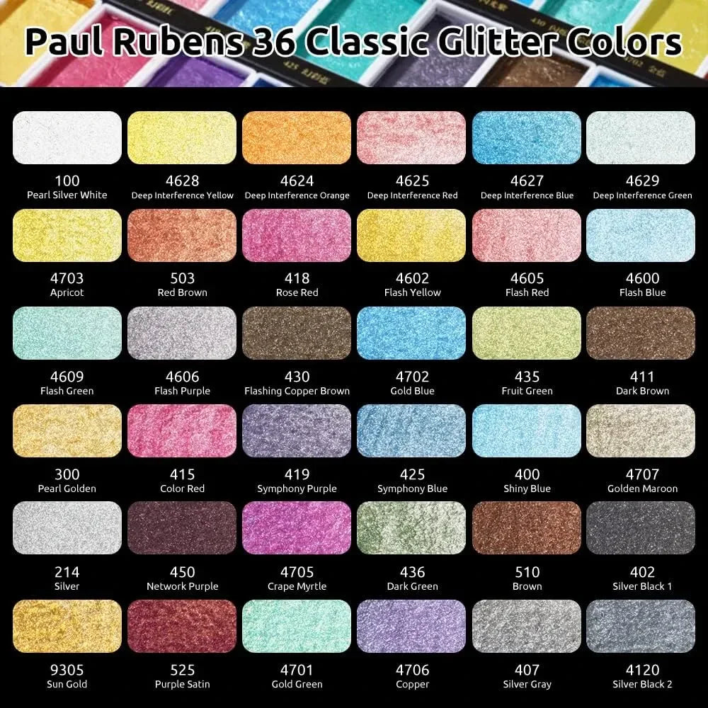 Paul Rubens Watercolor Paint Set (#4701)